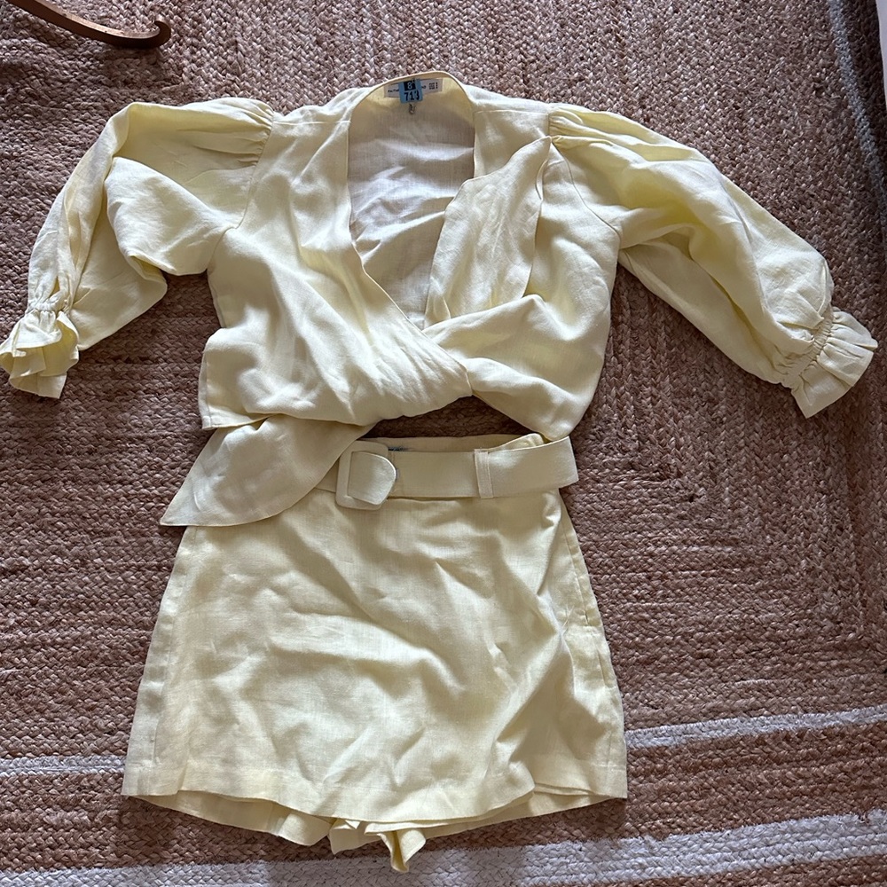 Faithful the brand 2 piece set with belt